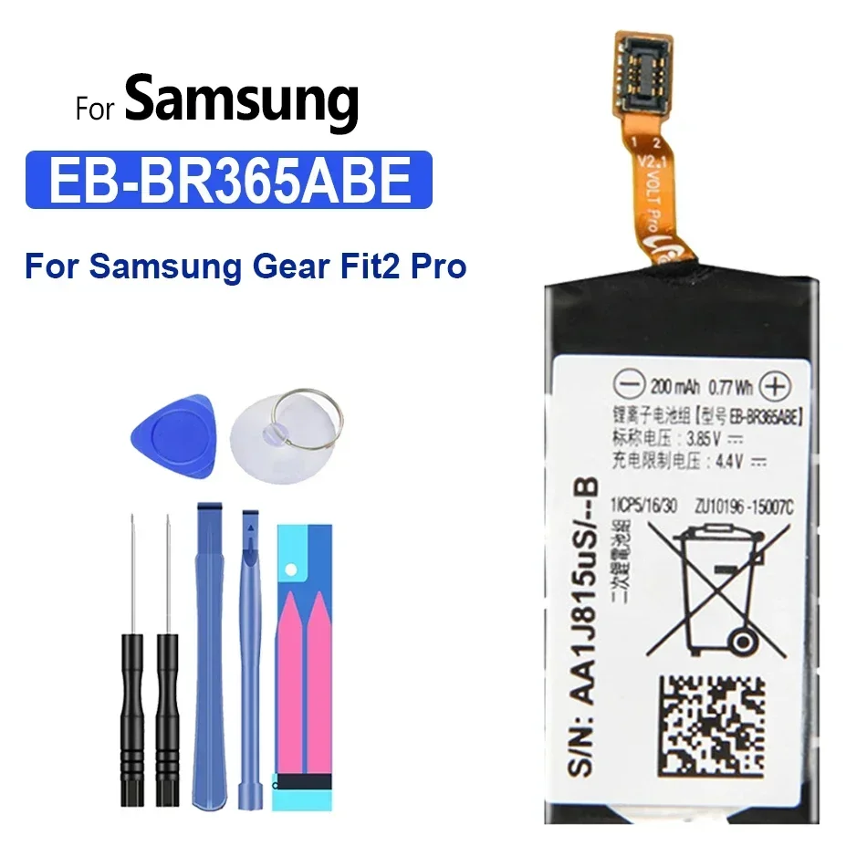Nuova Batteria Eb-Br360Abe Per Samsung Gear Fit 2 Pro R360 Sm-R360 Sch-R360 200Mah + Strumenti Gratuiti