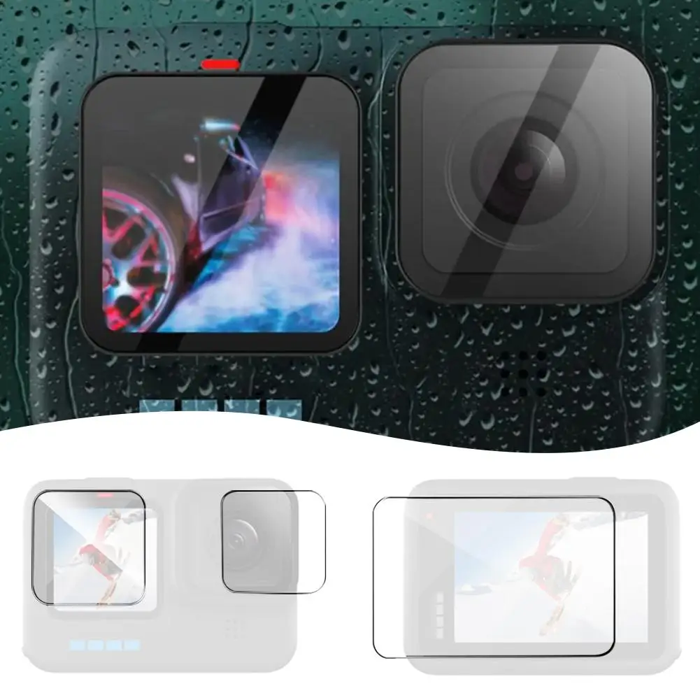 3 Pezzi Hd Vetro Temperato Per Gopro Hero 12 Black Lens & Front & Back 9H Hard Screen Protector Per Gopro Hero 12 F9T5