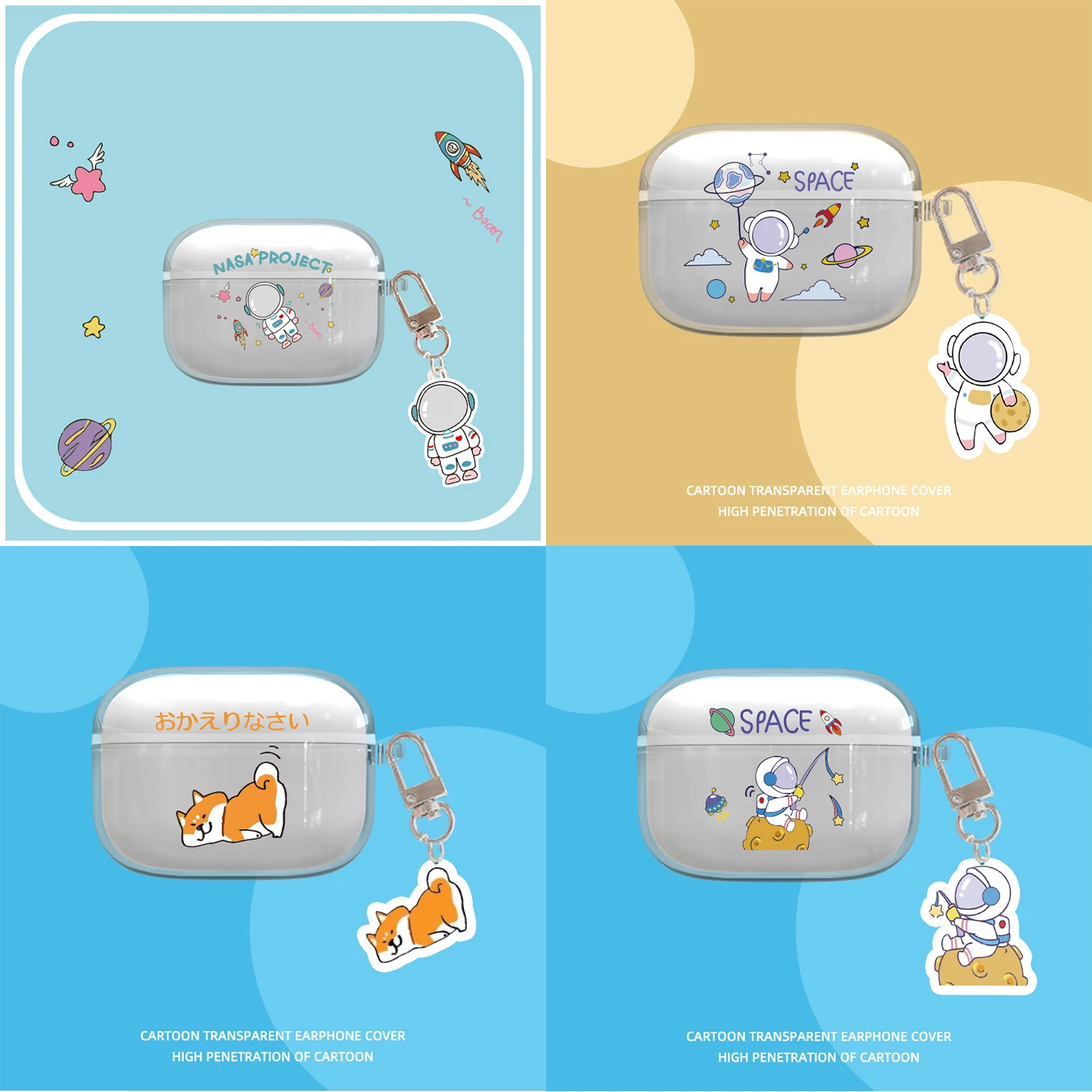 Cartoon Soft Shell Per Sony Link Buds S Case Cute Cover Protettiva Trasparente Per Linkbuds S Auricolare Bluetooth Funda