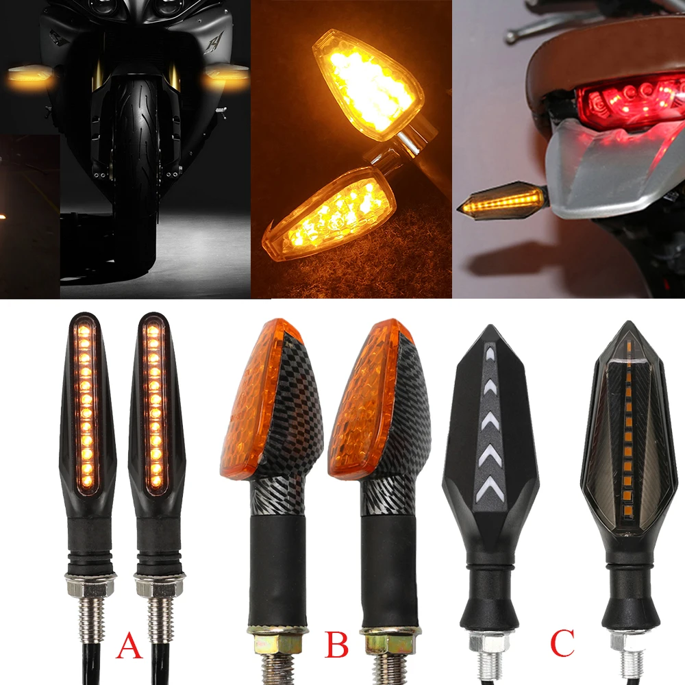Per Suzuki Gs 1100 700 550 300 1150 500 450 L/E Gs500E Gs 500 F Universale Moto Lampeggiante Indicatore Di Direzione 12 Luci A Led