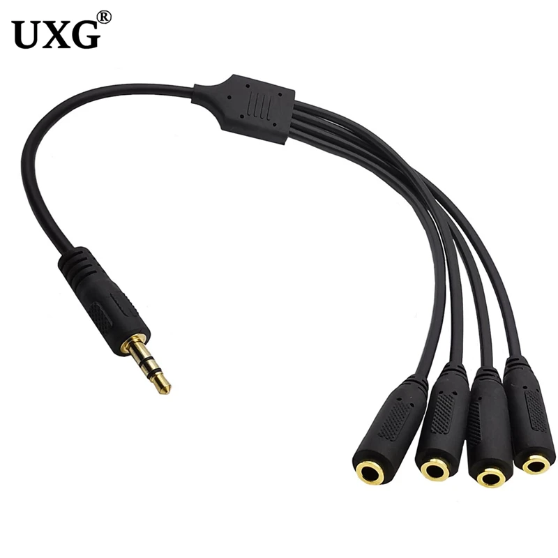 3.5Mm 3 Vie Porta Aux Multi Cuffia Auricolare Adattatore Splitter Audio 3.5Mm Jack Hub Splitter Extender Cavo 1 Maschio A 3 Femmina 3