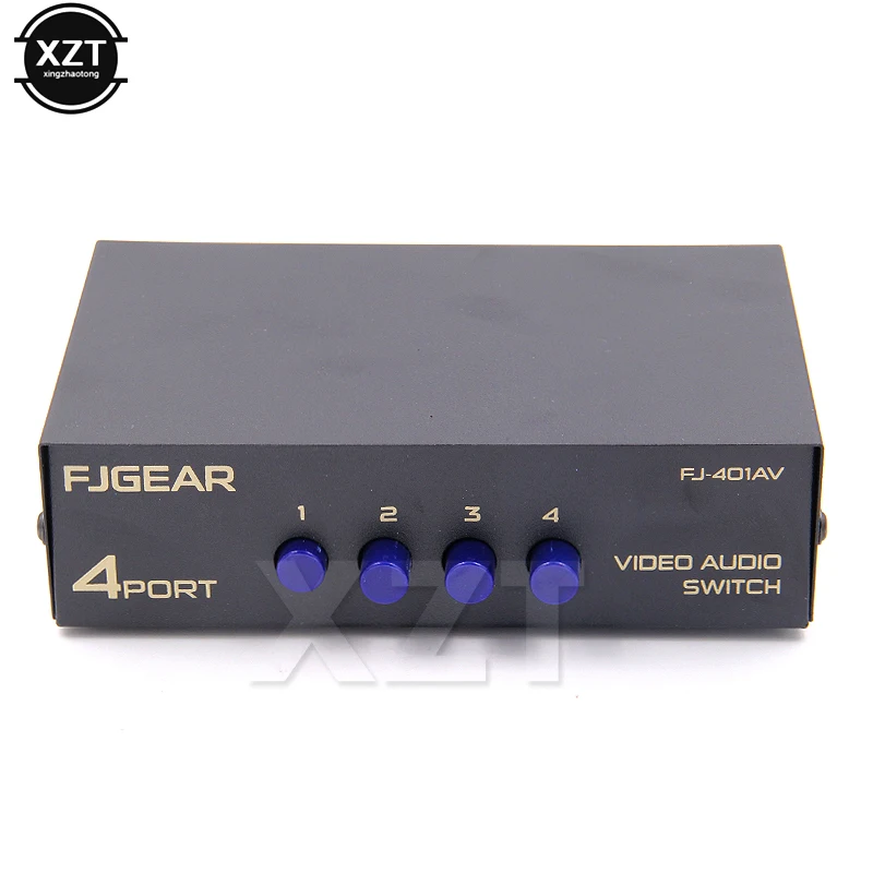 Alta Qualità Nuovo 2 O 4 O 8 Porte Av Audio Video Rca 4 Input 1 Output Switcher Switch Selector Splitter Box Per Stb Dvd Hdtv