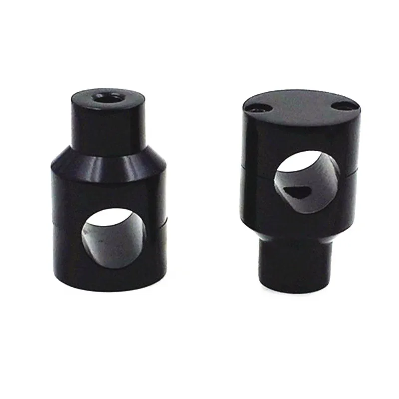 2X Universal 1" 25Mm Billet Handlebar Risers For Harley Honda Yamaha Kawasaki Suzuki Custom Springer Bobber Chopper