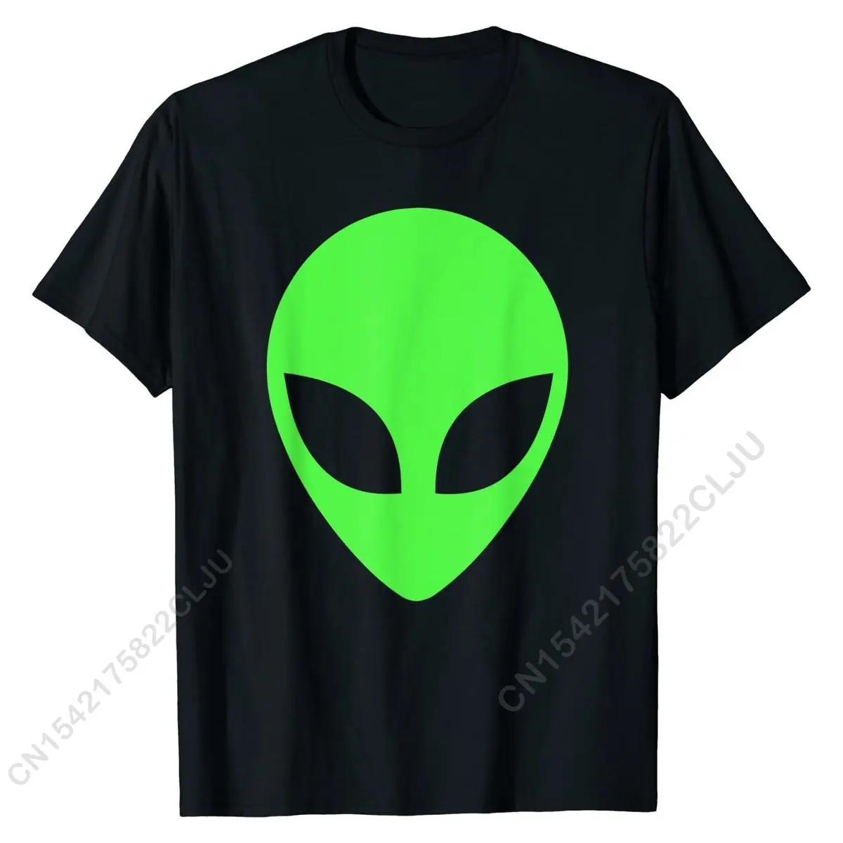 Green Alien Head Anni '90 Funny Alien T-Shirt Magliette Stampate In 3D Per Uomo T-Shirt In Cotone Cool Faddish