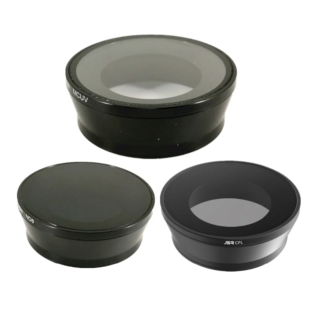 Kit Filtro Protezione Obiettivo Rigido Uv Nd8 Cpl Per Sony Action Camera Hdr-As50 As50R As200V As100V X1000V X1000Vr As50