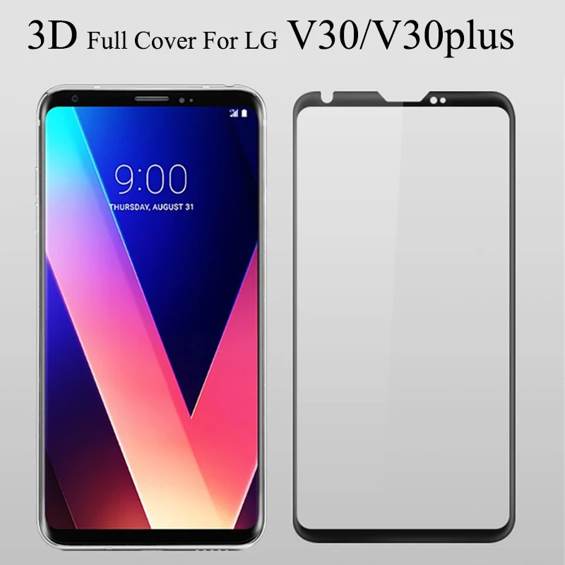 V30 Plus Pellicola Proteggi Schermo 3D In Vetro Per Lg V30 Glass Per Lg V30 Screen Protector Vetro Temperato 3D Full Cover H930 H930 Ds