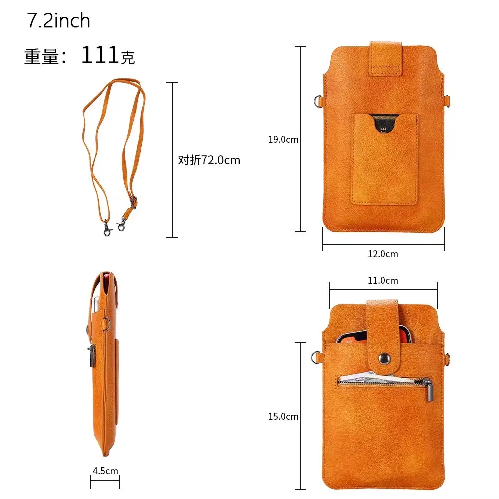 Borsa Per Xiaomi Mix Fold 3 Redmi K60 Ultra Case Phone Outdoor Portable Universal Pouch Vita 2 Strati Pocket