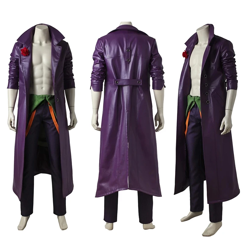 Halloween Carnival Clown Outfit Con Purple Coat Game Injection 2 Costume Cosplay Cattivo Abbigliamento Joker Per Uomini Adulti