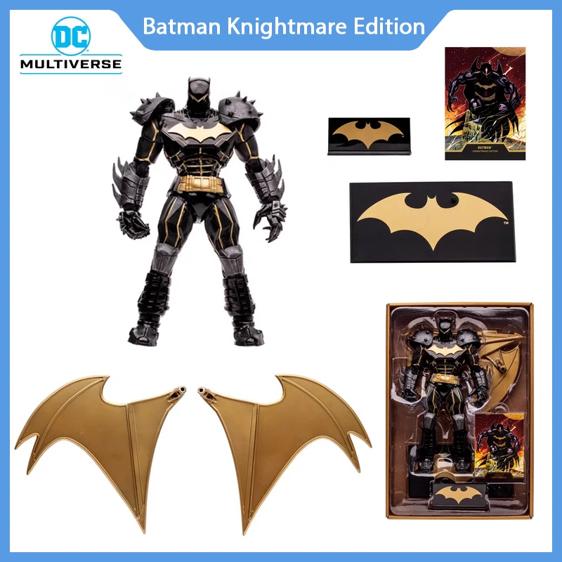 Mcfarlane Toys Figures Batman (Injection 2) Knightmare Edition Gold Label Dc Multiverse Mobile Anime Action Figures Model Toys
