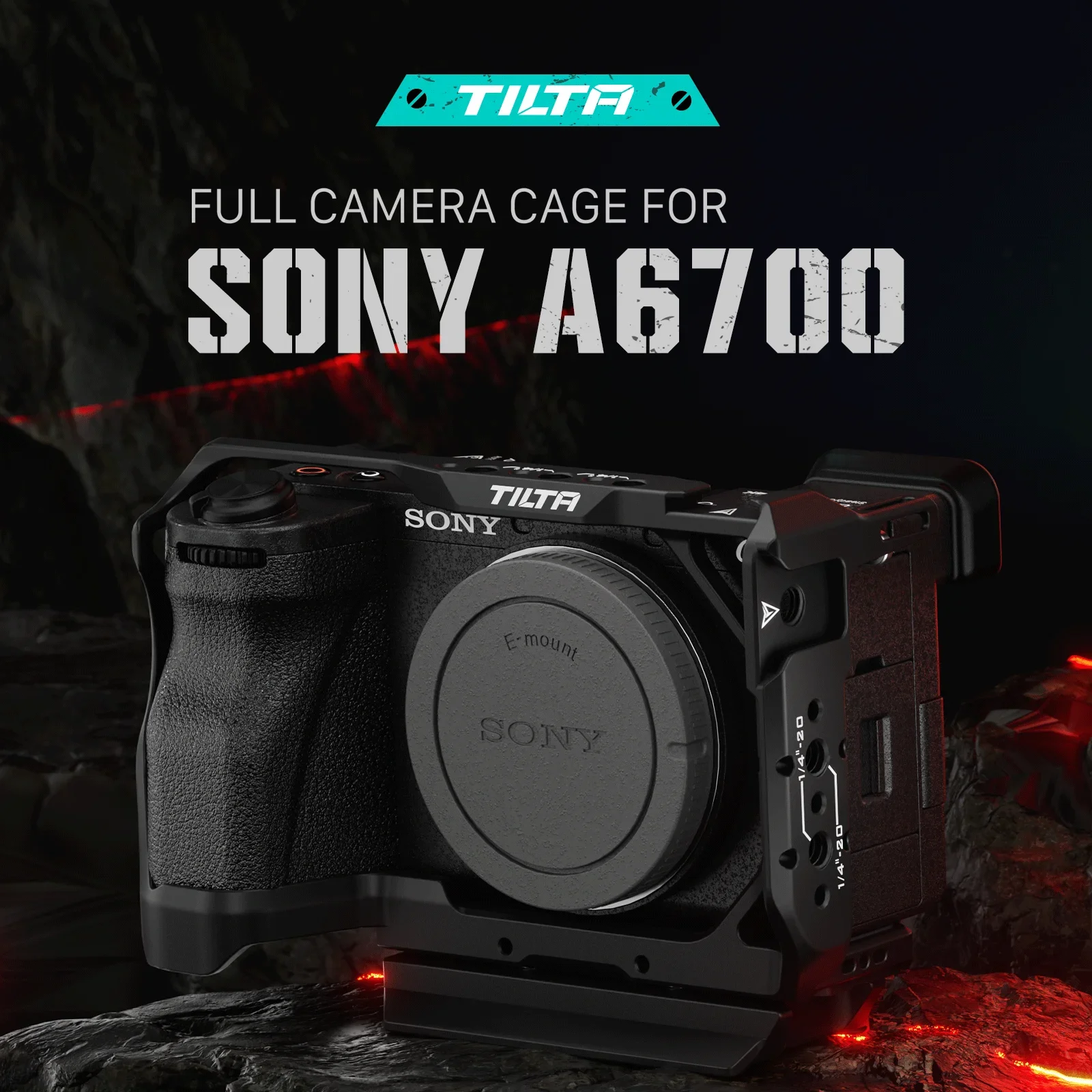 Tilta Sony A6700 Camera Cage Ta-T54-Fcc-B Dslr Rig Per Sony A6700 Dsrl Camera Armor Protect Case