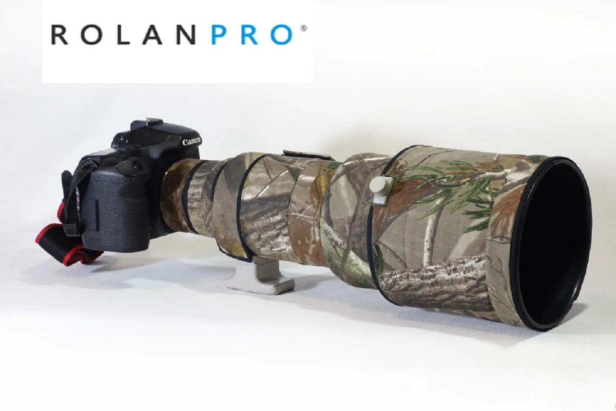 Rolanpro Lens Camouflage Coat Rain Cover Per Canon Ef 300Mm F/2.8 L Is Usm Pistole Custodia Per Abbigliamento Custodia Per Fotocamera