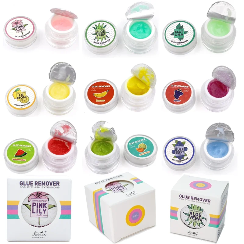 1 Pz Funmix 5G Sapore Di Frutta Extension Ciglia Colla Remover Cream Ciglia Finte Colla Adesiva Remover Strumenti Per Il Trucco