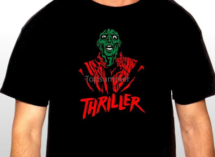 2019 New T-Shirt Set Da Uomo Harajuku Jacket Michael Jackson Thriller Tee Shirt Camicia Musicale Di Tutte Le Dimensioni