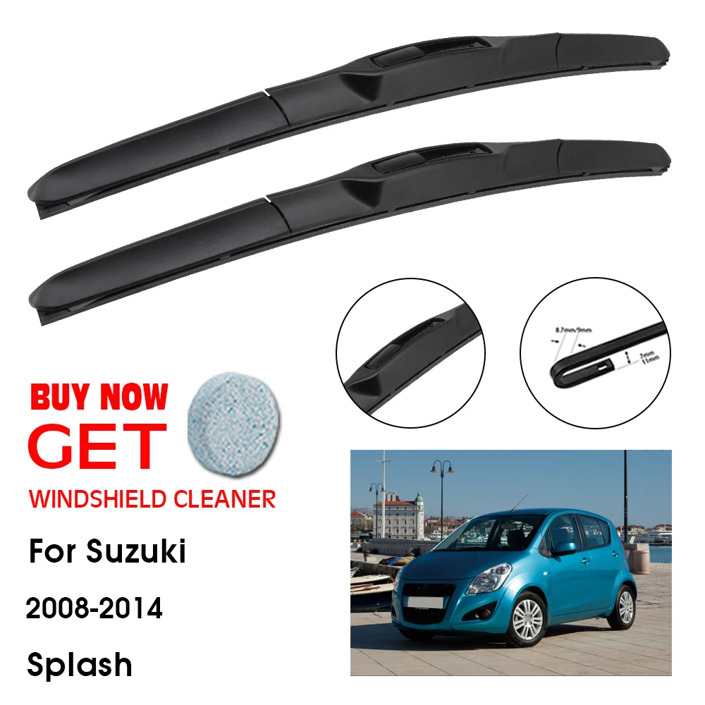 Car Wiper Blade For Suzuki Splash 22"+16" 2008-2014 Front Window Washer Windscreen Windshield Wipers Blades Accessories