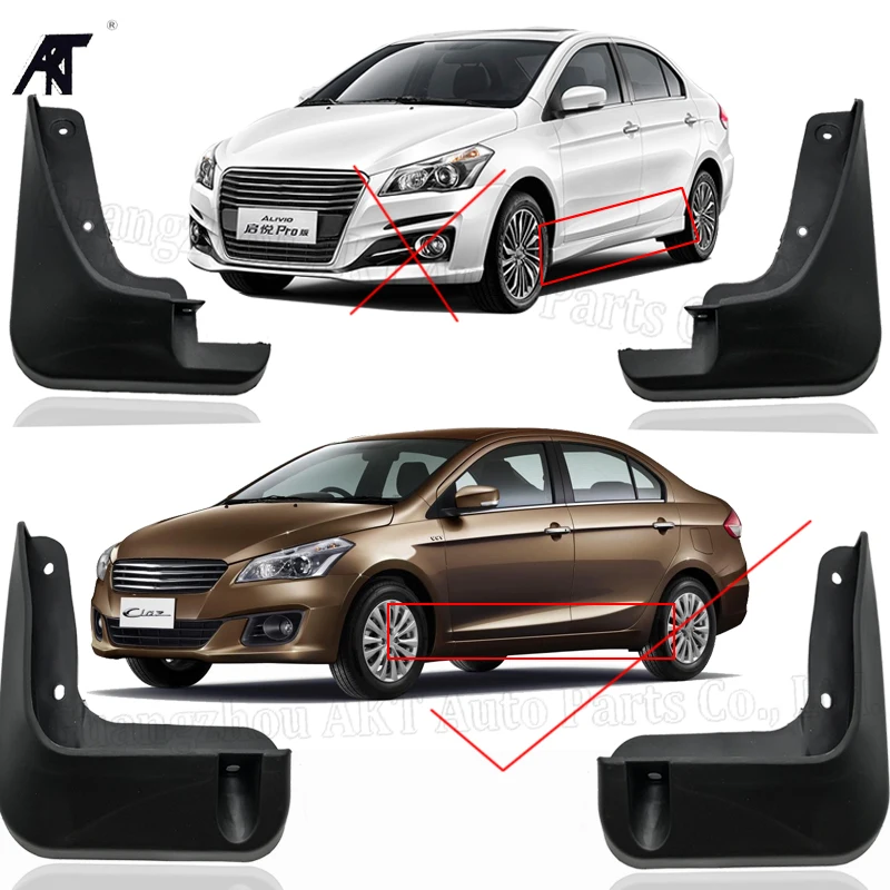 Auto Mud Stampato Flap Per Suzuki Ciaz / Alivio Berlina 2014-2017 Paraspruzzi Paraspruzzi Mud Flap Parafanghi Fender 2015 2016