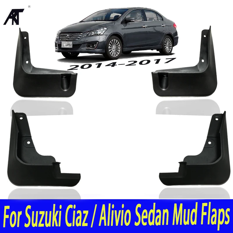 Auto Mud Stampato Flap Per Suzuki Ciaz / Alivio Berlina 2014-2017 Sport Paraspruzzi Paraspruzzi Mud Flap Parafanghi Fender 2015 2016