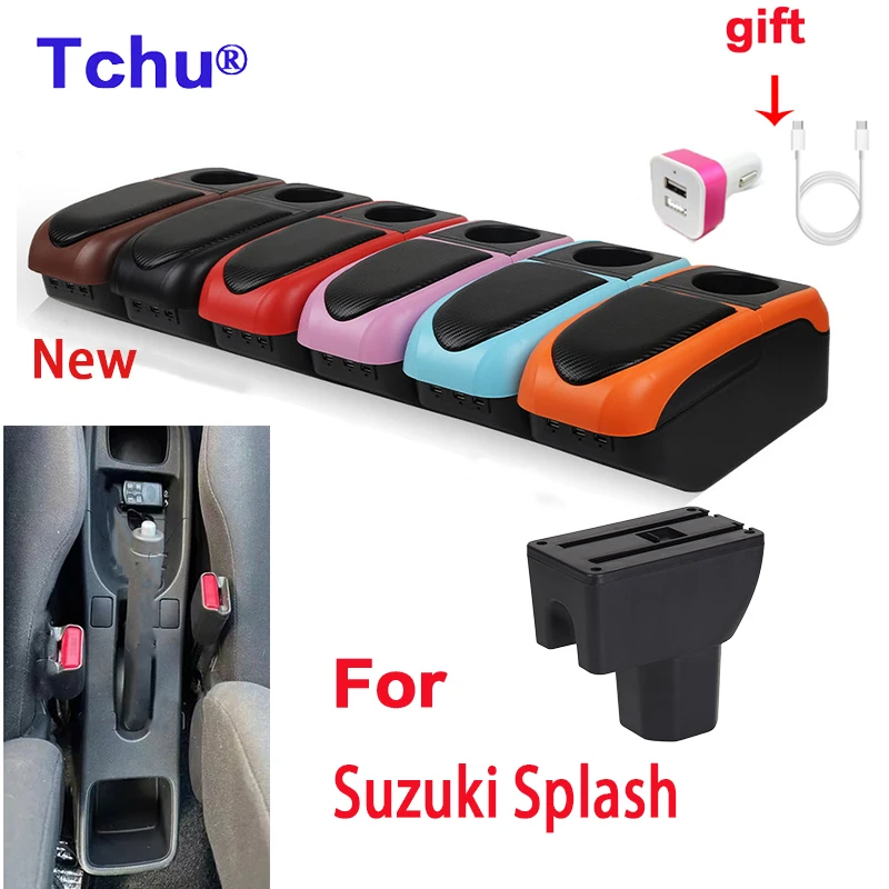 Per Suzuki Splash Bracciolo Per Suzuki Splash Storage Box Parts Special Retrofit Car Bracciolo Center Storage Box Portabicchieri Usb
