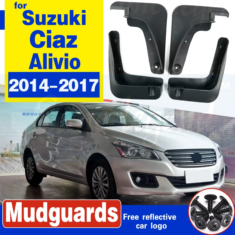 Auto Mud Stampato Flap Per Suzuki Ciaz / Alivio Berlina 2014-2017 Paraspruzzi Paraspruzzi Mud Flap Parafanghi Fender 2015 2016
