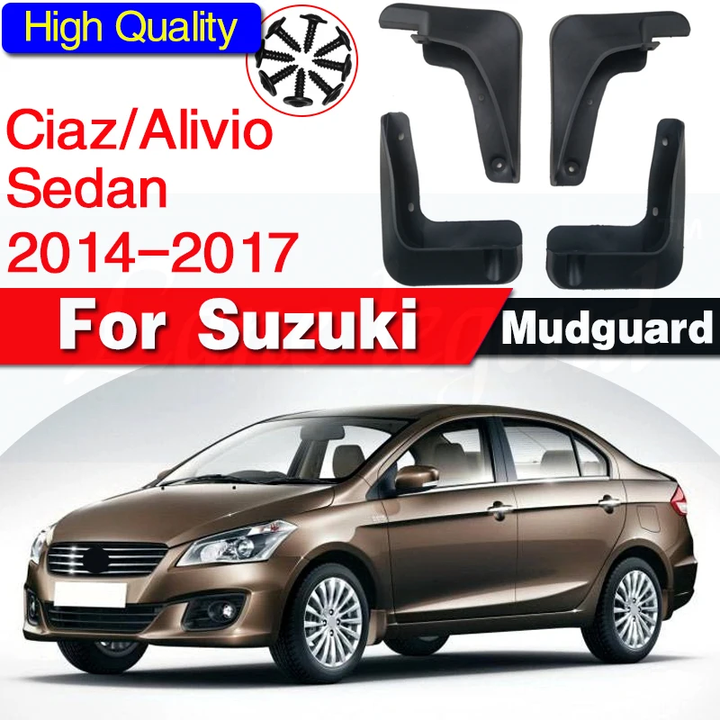 Auto Mud Stampato Flap Per Suzuki Ciaz / Alivio Berlina 2014-2017 Paraspruzzi Paraspruzzi Mud Flap Parafanghi Fender 2015 2016