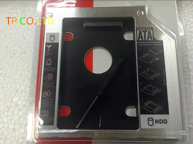 Adattatore Per Caddy Per Unità Disco Fisso Ssd Hdd Da 9.5Mm Per 2 ° Disco Rigido Adattatore Per Caddy Ssd Hd Hdd Per E1-5 E1-572P Acer Aspire