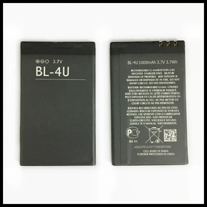Bl-4U Batteria Di Ricambio Per Nokia 301 500 5250 5330 5530 5730 6600 C5-03 E66 Batteria Bl4U