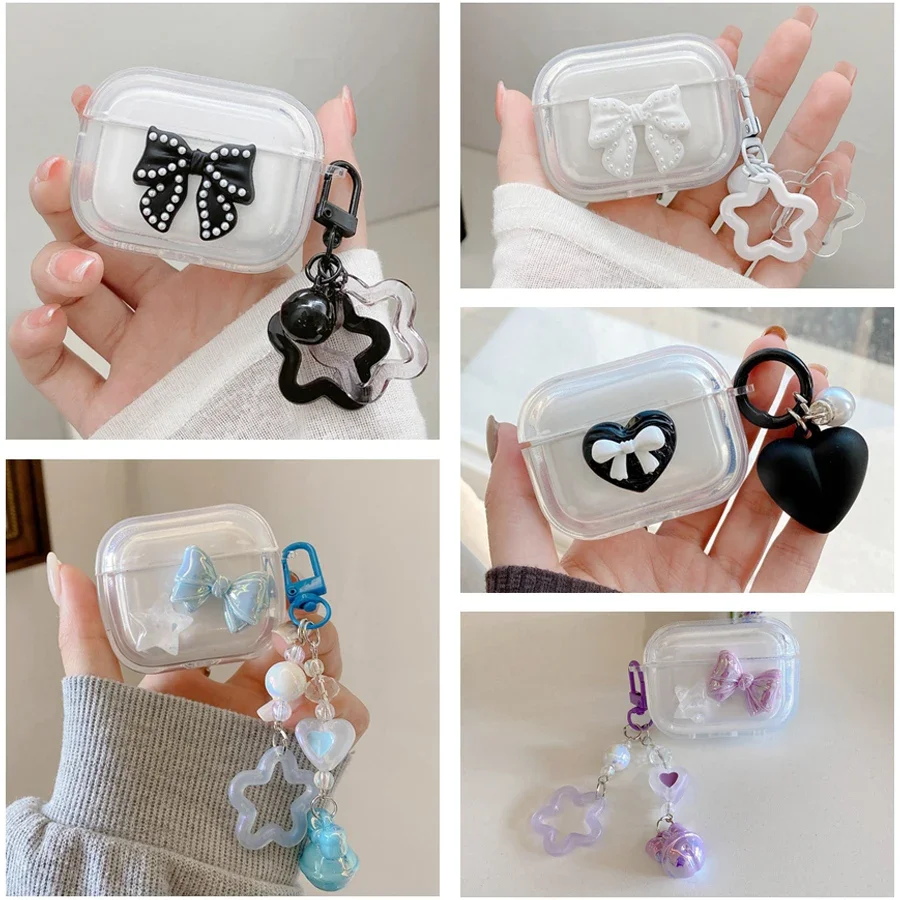Per Honor Earbuds X5S / X5 Custodia Fashion Stars/Love Cover Trasparente Per Auricolari Custodia Protettiva In Silicone Honor Choice Auricolari X5
