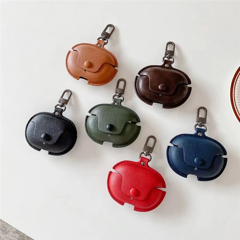 Custodia Per Auricolare In Pelle Clam Shell Cuffia Bluetooth Senza Fili Custodia Protettiva Shell Per Moyin Beats Studio Buds Alta Qualità