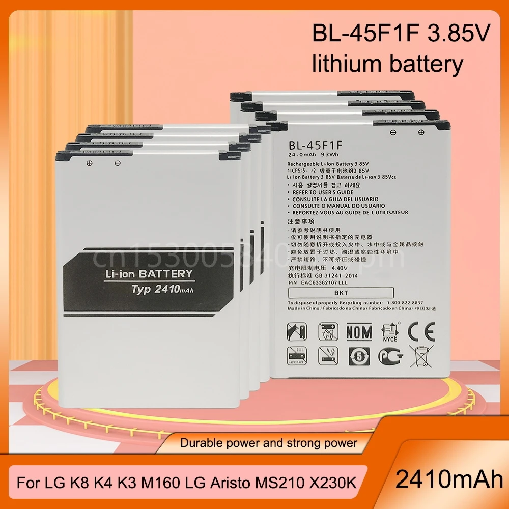 Batterie Di Ricambio Bl-45F1F Ad Alta Capacità Per Lg K7/K8 (2017) K4 K3 M160 Lg Aristo Ms210 X230K M160 X240K