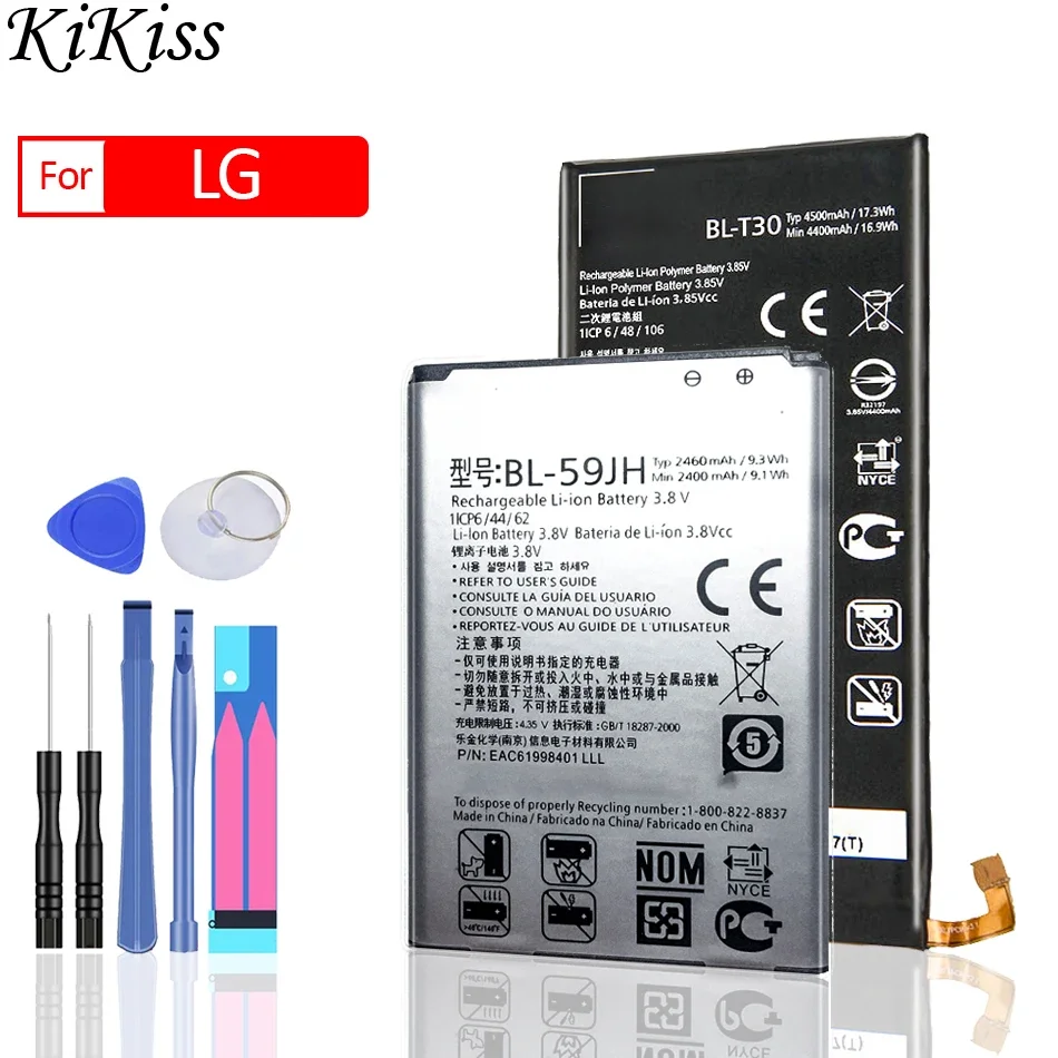 Bl-45A1H Bl-45F1F Bl-46D1F Bl-46Zh Bl-49Jh Bl-53Qh Bl-T24 Bl-T30 Batteria Per Lg K4 K7 K8 K10 K20 K220 2017 2018/X Power 2 P880