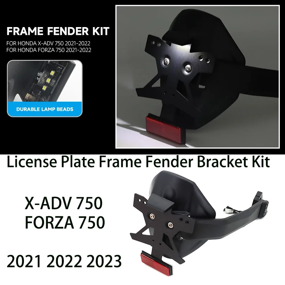 X-Adv 750 Forza 750 Kit Staffa Parafango Telaio Targa Moto Per Honda X-Adv 750 Forza 750 2021 2022 2023