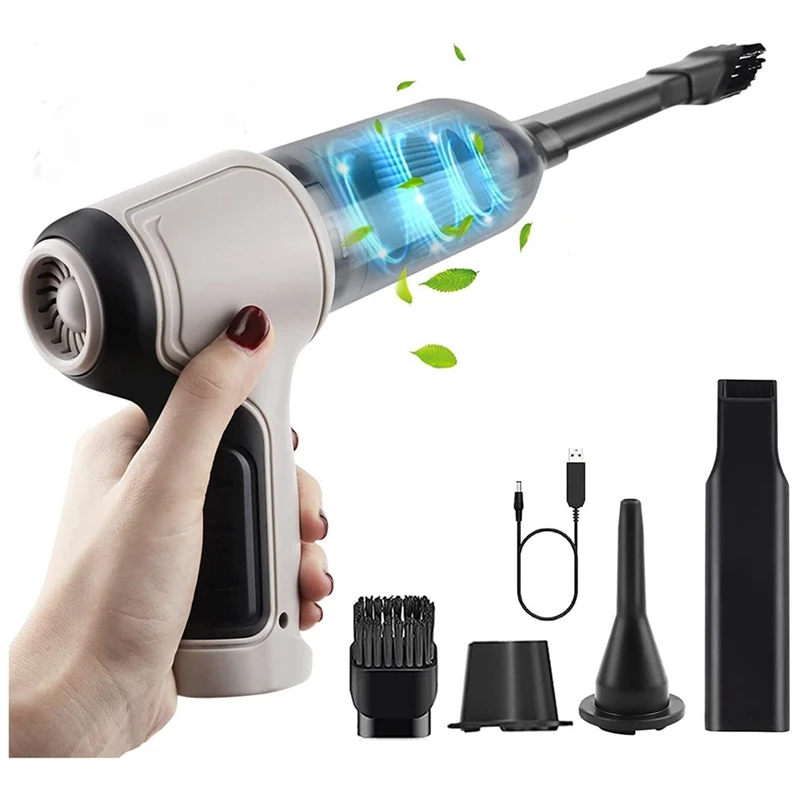 3-In-1 Computer Aspirapolvere Ventilatore Portatile Portatile Spolverino D'Aria Ricaricabile Aspirapolvere Per Auto Aspirapolvere Ciclonico Aspirapolv