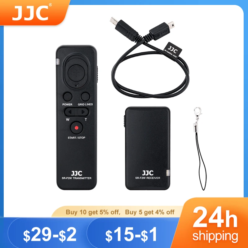 Jjc Rmt-Vp1K Rm-Vpr1 Telecomando Wireless Per Sony Zv1 A7M4 A7Rav A7Siii A6000 A6300 A6500 Rx10Ii Rx100Iv Fdr-Ax30