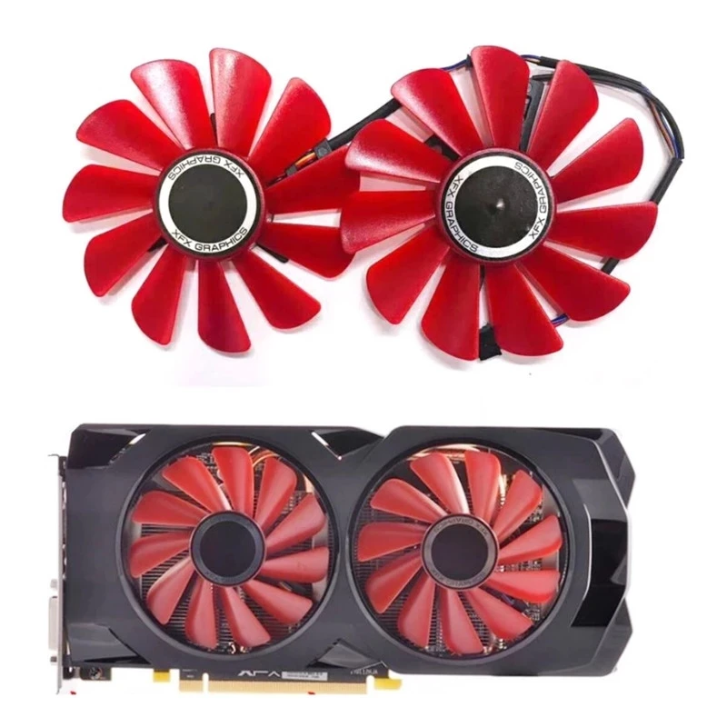 85Mm 4Pin Fdc10U12S9-C Xfx Ventola Di Ricambio Per Xfx Rx 570 Rs R9 285 390X Rx580 Schede Grafiche