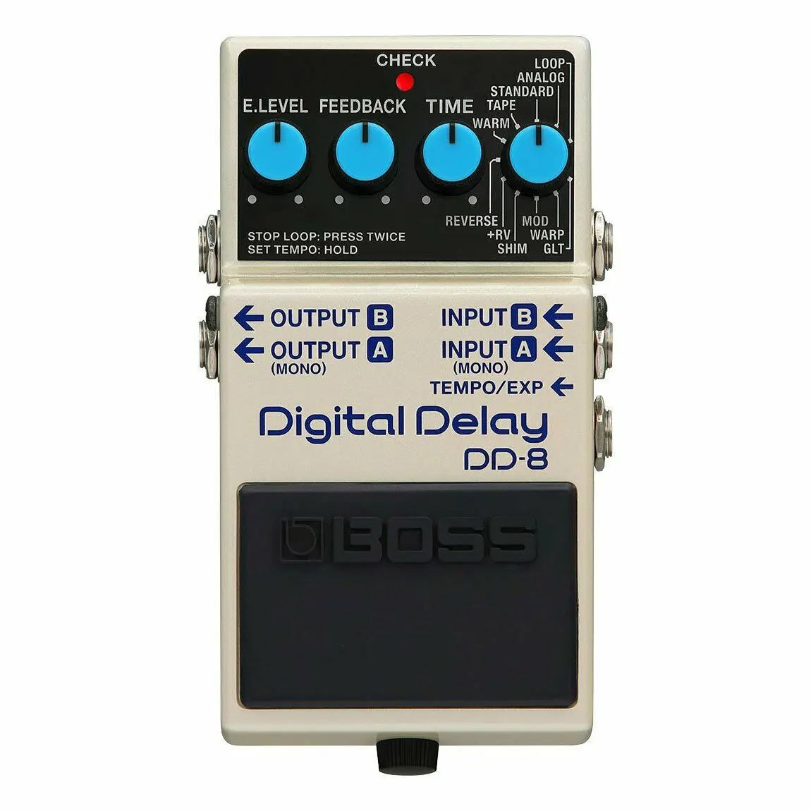 Boss Dd-8 Pedale Di Ritardo Digitale, Mini Pedale Di Espressione Effetto Micro Chitarra, Dd8 Stereo Al Massimo
