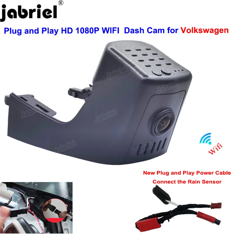 Per Volkswagen Touareg Per Vw Passat Per Vw T Roc Per Vw Passat Touareg T Roc 2018-2021 Wifi Car Dvr Dash Videoregistratore Videocamera