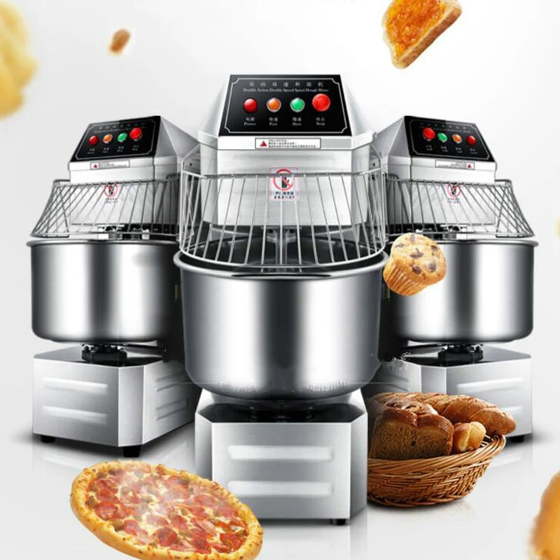 Panetteria 20 Litri Impastatrice A Spirale Pasta Della Pizza A Doppia Velocità Impastatrice Multifunzionale A Doppia Azione