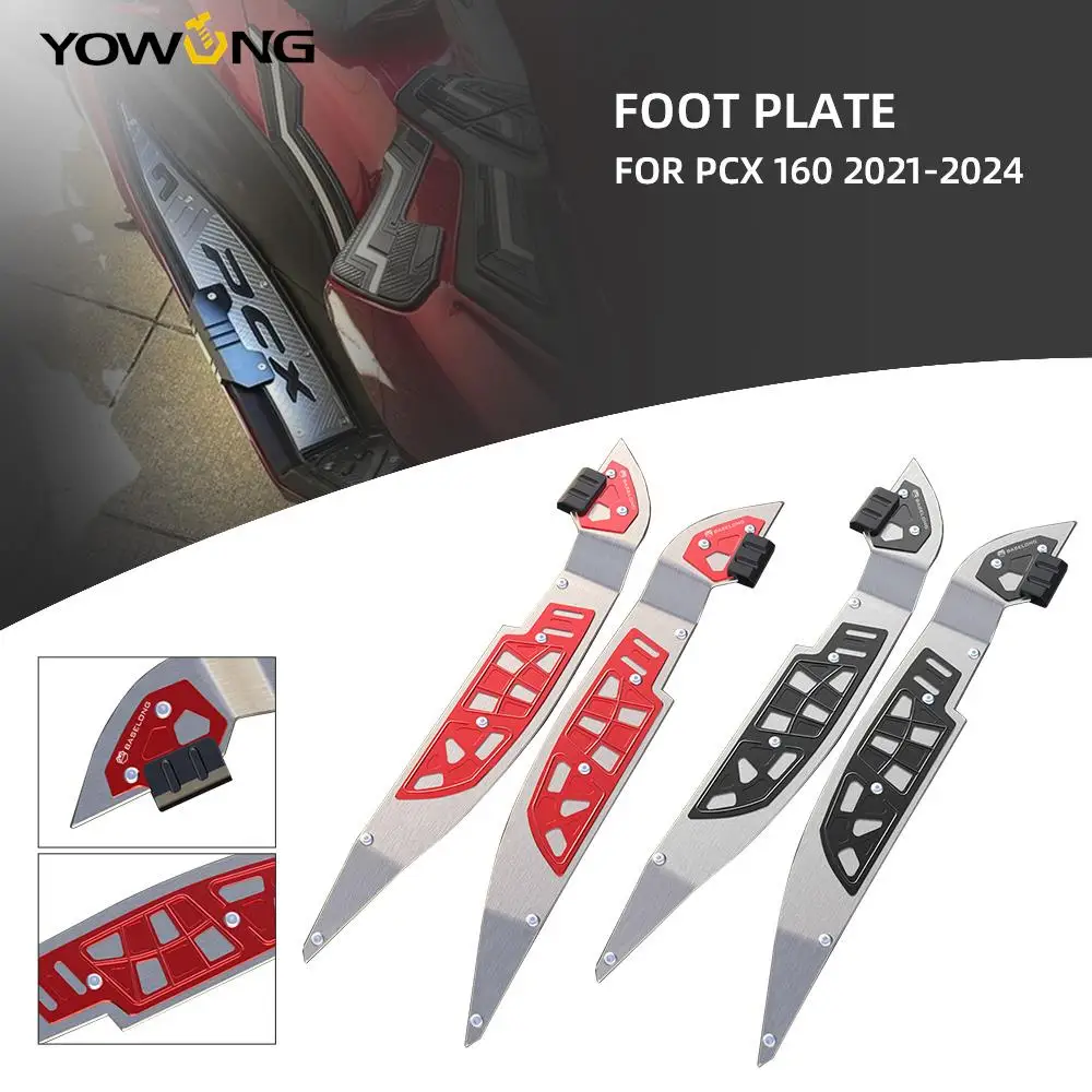 Moto Pcx 160/125 Poggiapiedi Poggiapiedi Pedalò Pedana Protezione Piastra Scooter Per Honda Pcx160 Pcx 160 Pcx125 Pcx 125 21-24