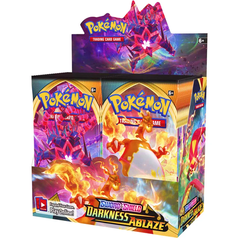 324 Pz/Scatola Carte Pokemon English Darkness Ablaze Vivid Voltage Vmax Gx Series Booster Box Collection Giocattoli Da Gioco Per Carte Collezionabili