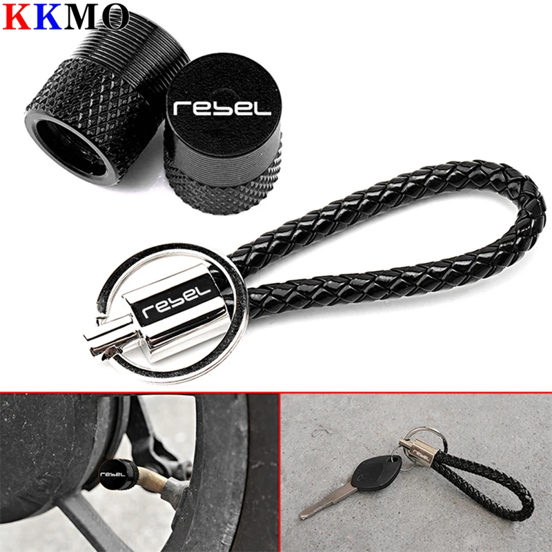 Accessori Rebel Portachiavi Moto E Tappi Valvola Pneumatici Cnc Per Honda Rebel 300 Rebel 500 Rebel 1100 Cmx 300 500 1100