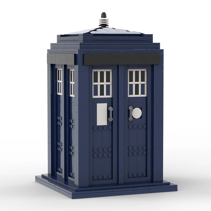 Misterioso Dottore Blue Phone Box Building Block Time E Dimensione Relativa Nello Spazio Tardis Gate Assembly Kit Giocattoli Regalo Di Compleanno