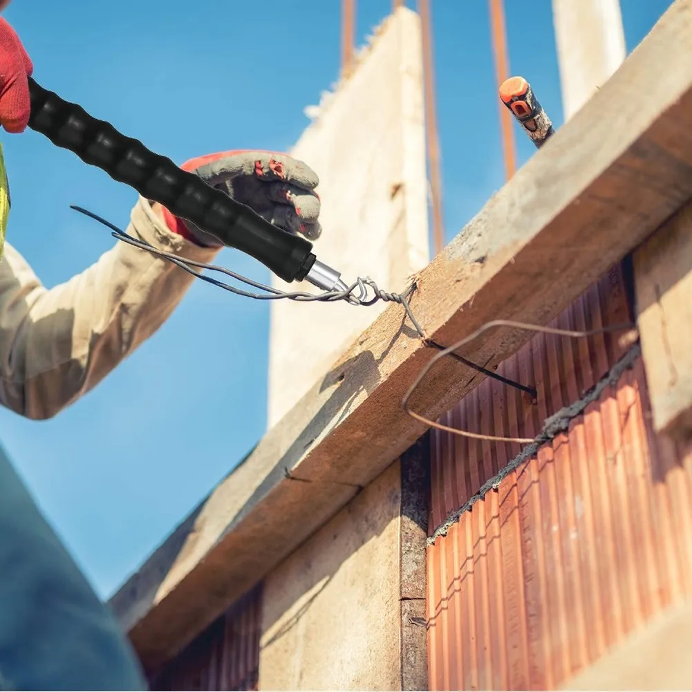 1 Pz Tondo Per Cemento Armato Tie Wire Twister 12 Pollici Tondo Per Cemento Armato Gancio Dritto 300Mmm Tie Wire Fence Twister Gancio Di Ferro Automat