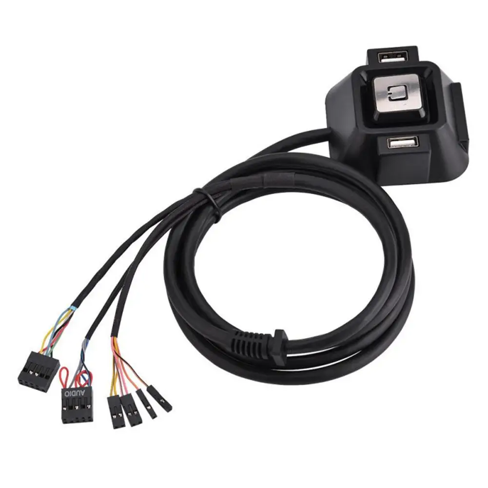 1.2M Desktop Computer Pc Power On/Off Reset Button Switch Cable Block Extender