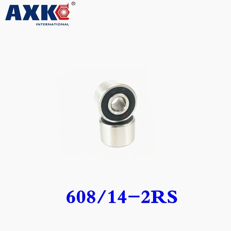 Axk Cuscinetto Allargato Ad Alta Velocità 608/14-2Rs 608/14 W608Rs 408-2Rs 408 608 Twister Testurizzato Speciale 8*22*14 Mm (Sfera A Doppia Corona)