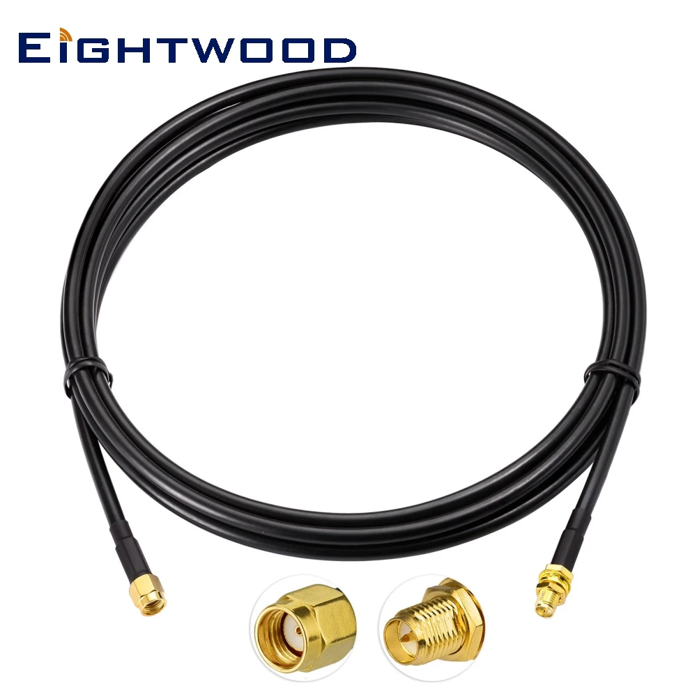 Cavo Antenna Eightwood Lora Rp-Sma Maschio A Femmina Almr240 Coassiale Per Lorawan Bobcat Nebra Rak Helium Hotspot Hnt Miner Mining