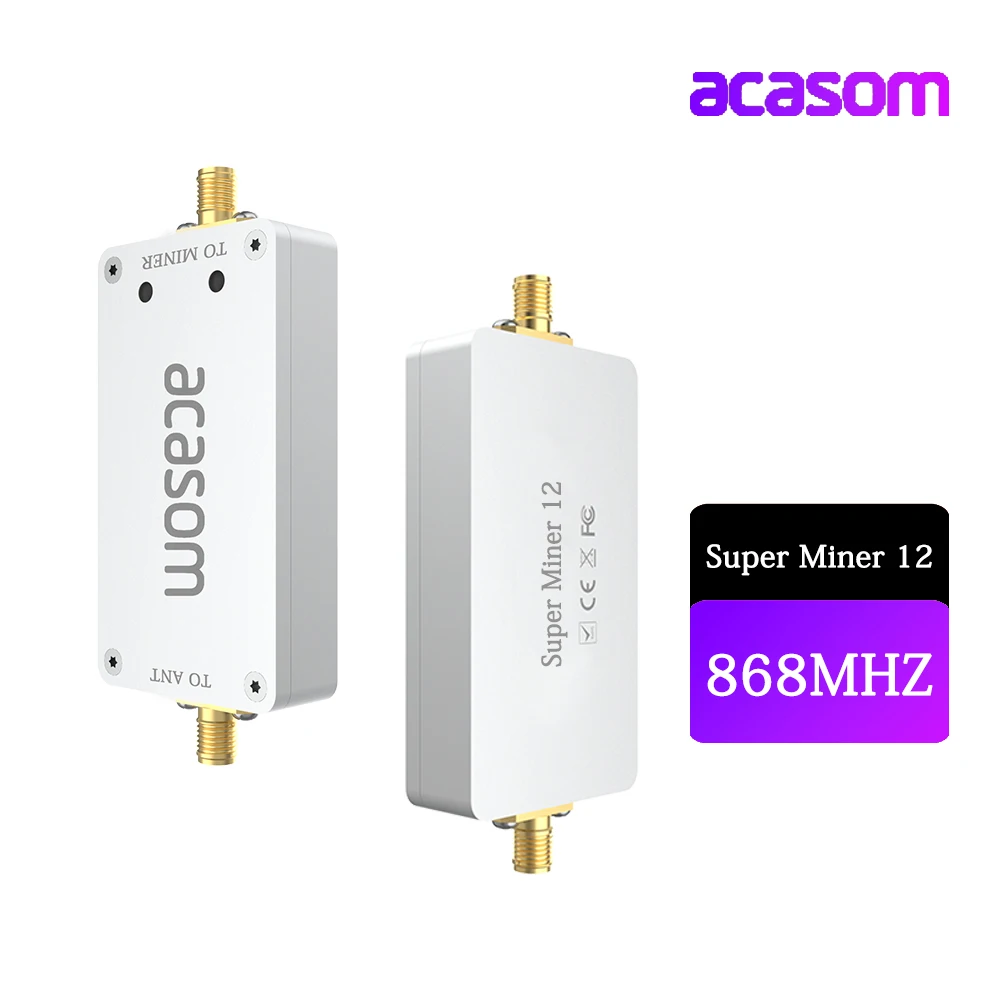 868Mhz Super Miner12 Ultra Low Noise Rx = 17 Tx = 6 Miner Amp Super Bias Tee Helium Signal Extender