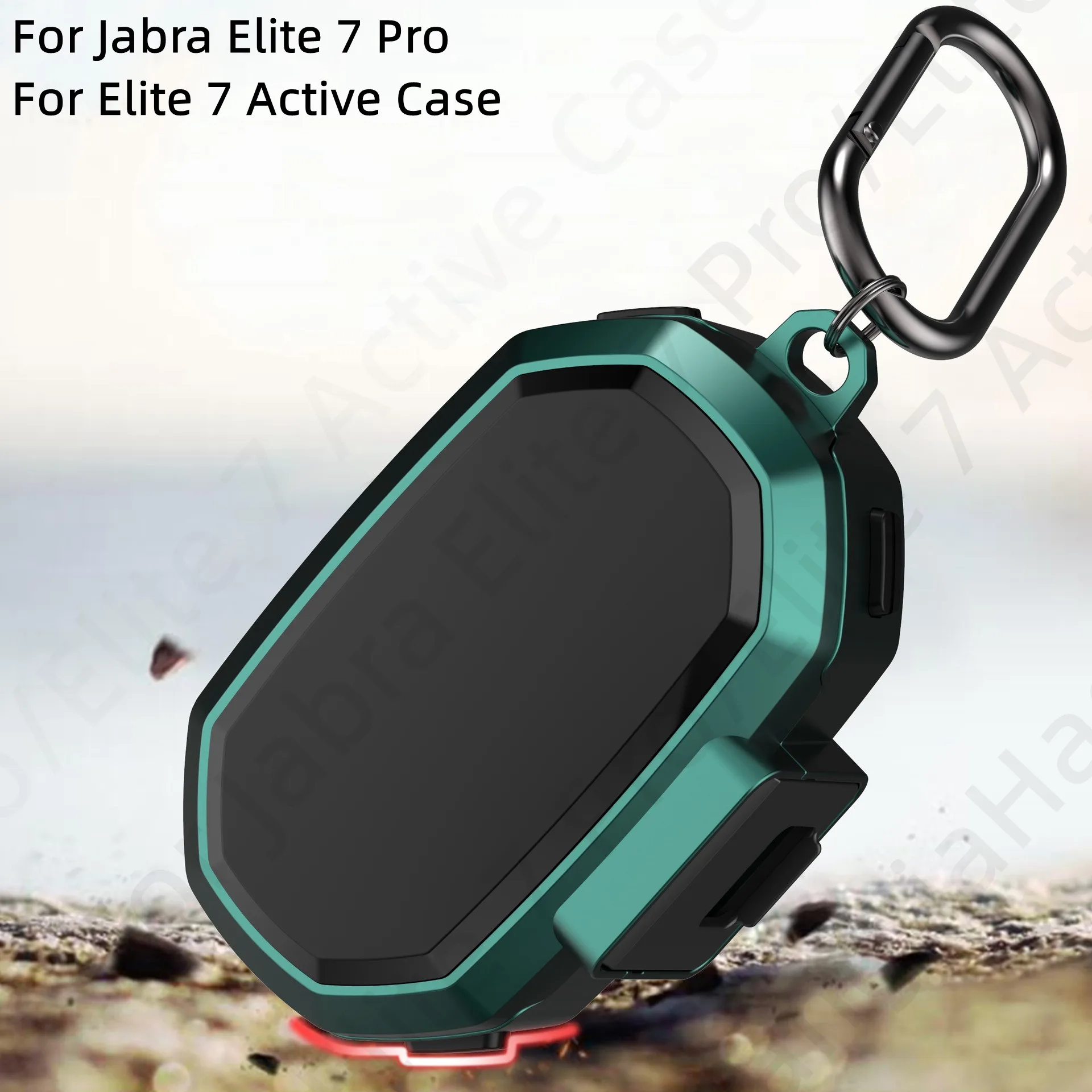 Armatura Per Jabra Elite 7 Pro/Elite 7 Custodia Attiva [Con Blocco Di Sicurezza] Protezione Rigida Antiurto Per Tutto Il Corpo Per Custodia Elite 7 Pr