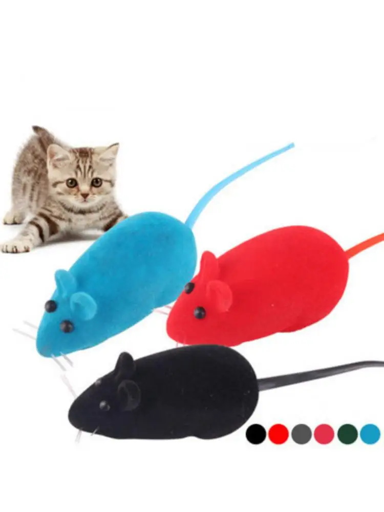 1 Pz Silicone Mouse Pet Cat Toys Creativo Divertente Falso Mouse Pet Cat Toys Per Gatti Gattino Dropshipping Interattivo