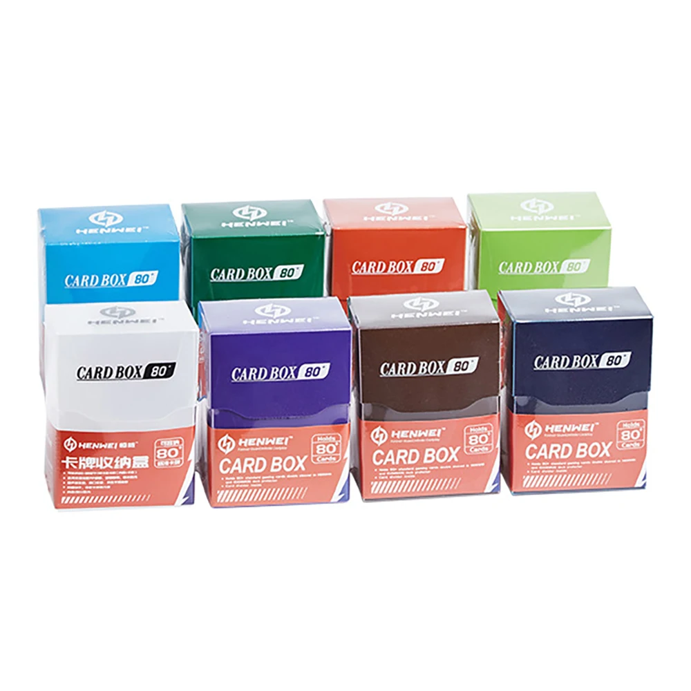 Hengwei Portable 75 + Cards Small Pokemon Card Deck Box Molti Colori Tcg Ocg Cards Case Per Magic/Pkm/Ygo/Gathering Pp Storage