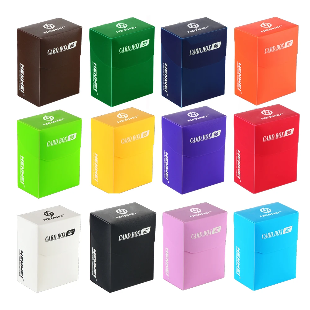 80 + Portable Big Volumn Deck Box Molti Colori Tcg Ocg Cards Case Per Pokemon/Mtg/Ygo/Gathering Pp Storage Con Divisore
