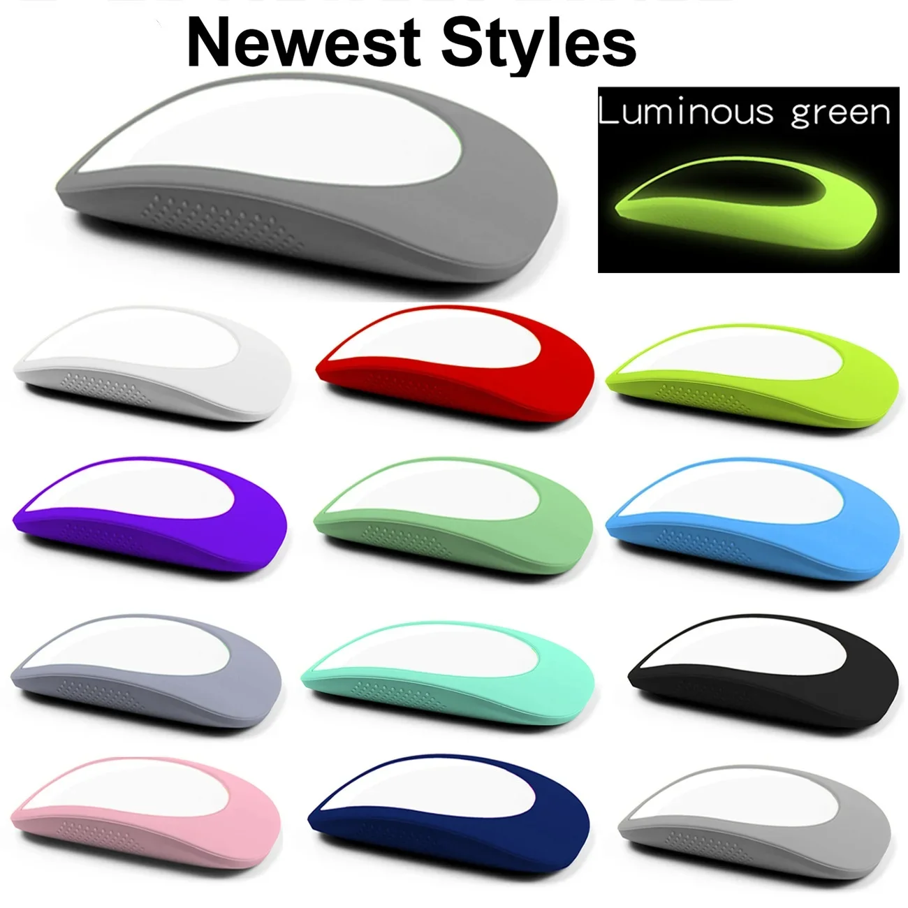 Colorful Apple Magic Mouse2 1 Skin, Custodia Per Mouse Custodia Morbida Ultrasottile Per Apple Magic Mouse 2/1 Custodia In Silicone Solid Cover